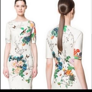 NWT Zara Floral Sheath Dress